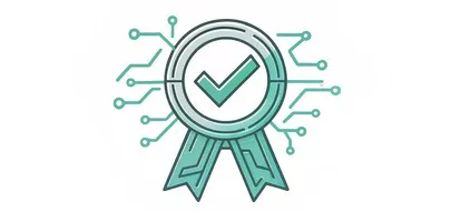 Ein Prüfsiegel mit Vernetzungen